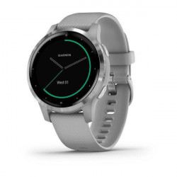 Ceas smartwatch Garmin Vivoactive 4S, Powder Gray/Silver