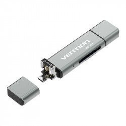 Cititor de carduri multifunctional USB2.0 Vention CCJH0, gri