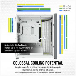 CR Case 7000D AIRFLOW Full-Tower White - Img 3