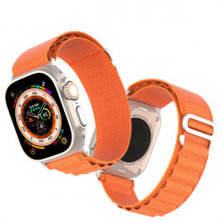 Curea cu cataramă sport pentru Apple Watch 8/7/6/SE/5/4/3/2/1 (41, 40, 38 mm) Curea Dux Ducis Versiune GS - Portocaliu - Img 6