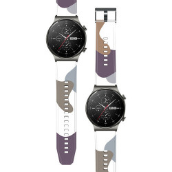 Curea de schimb Moro pentru Huawei Watch GT2 Pro silicon camo negru (10)