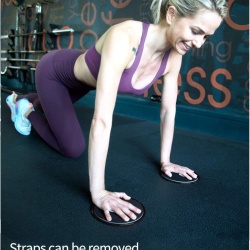 Discuri Glisante pentru Fitness Amonax cu Benzi de Fixare pentru Picioare, Glisiere Duble pentru Antrenament Full Body, Abdomen și Core, Compatibile cu Orice Suprafață, cu Geantă de Transport Inclusă - Img 5