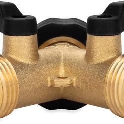 Distribuitor Furtun Grădină Typec tip Y cu 2 Căi, Alamă Masivă, Robineți Ergonomici, Conexiune Rapidă - Img 4