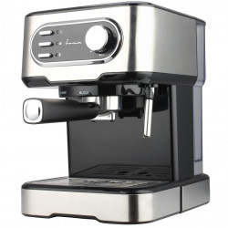 Espressor manual FRAM FEM-850BKSS, 850W, 15 bar, rezervor apa 1.5L, Argintiu - Img 2