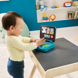 FISHER PRICE LAUGH&LEARN LAPTOP INTERACTIV IN LIMBA ROMANA - Img 3
