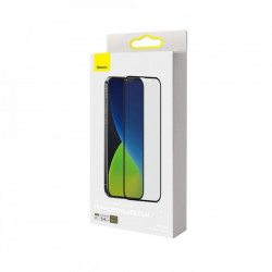 Folie de protectie Baseus 2x sticla mata 0,25 mm cu cadru pentru intregul ecran iPhone 12 mini Negru (SGAPIPH54N-KM01) - Img 3