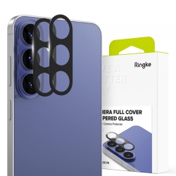 Folie de protectie Camera Spate Ringke pentru Samsung Galaxy S26 FE S741, Sticla Securizata, Set 2 bucati, Neagra