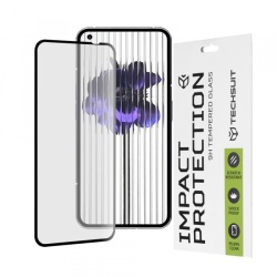 Folie de protectie Ecran Techsuit pentru Nothing Phone (1), Sticla Securizata, Full Glue, 111D, Neagra