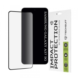 Folie de protectie Ecran Techsuit pentru Samsung Galaxy A37 5G, Sticla Securizata, Full Glue, 111D, Neagra