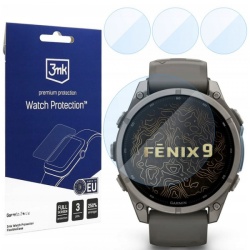 Folie Protectie 3MK FlexibleGlass pentru Garmin Fenix 9 47mm, Set 3 bucati, Sticla Flexibila