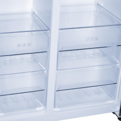 Frigider side by side Heinner HSBS-H442NFBKE++, 436 l, No Frost, Display, Functie Smart, Congelare si racire rapida, Clasa E, H 176.5 cm, Negru - Img 4