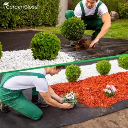 Geotextil / Membrană Anti-Buruieni Non-Woven GardenGloss 150g/m² (15 m x 2 m, Pliat), Pânză Densă Permeabilă pentru Mulcire, Grădinărit, Drenaj, Pavaj și Amenajări Peisagistice (30 m²) - Img 4