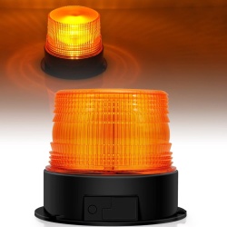 Girofar LED Portabil Fără Fir Dinfu, Lumină Intermitentă Portocalie Stroboscopică Reîncărcabilă, Prindere Magnetică Puternică, Acumulator Autonomie 8 Ore, pentru Autoutilitare, Tractoare, Utilaje Construcții și Stivuitoare