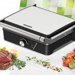 Grill electric Heinner HEG-K2000CP, termostat reglabil, tava pentru colectarea uleiului - Img 3