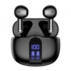 Handsfree Bluetooth Tech-Protect Ultraboost Core G2, TWS, Negru