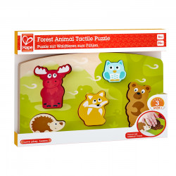 HAPE PUZLLE TACTIL - ANIMALELE DIN PADURE