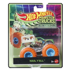 HOT WHEELS MONSTER TRUCK GLOW IN THE DARK MASINUTA HAUL YALL SCARA 1 LA 64