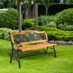 HR BANCA METAL/LEMN 125*51*76CM - Img 6