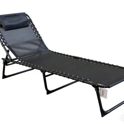 HR SEZLONG REGLABIL 189*58*30CM, Black