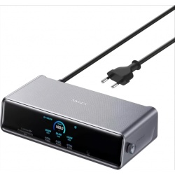 Hub Multifunctional Anker Prime, 3 x USB-A - 4 x USB-C - 1 x Display Port - 2 x HDMI - 1 x Jack 3.5mm - 1 x RJ45 - 1 x SD - 1 x microSD, Gri A83B33A1
