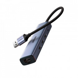 HUB multifunctional Ugreen 4in1 USB tip C - 3x USB 3.2 Gen 1 / RJ45 100Mbps gri (20917 CM475)