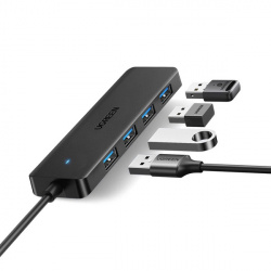 HUB Ugreen CM219 cu 4 porturi USB-A 3.0 și cablu USB-A 3.0 - negru - Img 7