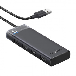 HUB Ugreen CM653 cu 4 porturi USB-A si cablu de alimentare USB-A - negru - Img 8