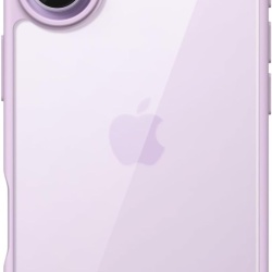 Husă de Protecție JETech pentru iPhone 17 (6.3"), Spate Transparent și Ramă Mată Lavandă (Solid Lavender)