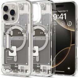 Husa MagSafe pentru Apple iPhone 16 Pro, Spigen, Ultra Hybrid Zero One, Bej
