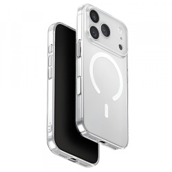 Husa MagSafe pentru Apple iPhone 17 Pro, UNIQ, AirSuit MagClick, Transparenta