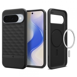 Husa MagSafe pentru Google Pixel 10 Pro / 10, Spigen, Caseology Parallax, Neagra Mata