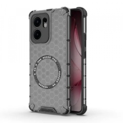 Husa MagSafe pentru Oppo Reno13 FS 5G / Reno13 F 4G / Reno13 F, Techsuit, HoneyComb Shield, Neagra