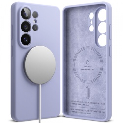 Husa MagSafe pentru Samsung Galaxy S26 Ultra S948, Ringke, Silicone, Mov