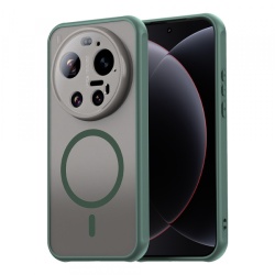Husa MagSafe pentru Xiaomi 17 Ultra, Techsuit, HaloFrost II, Verde