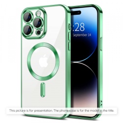 Husa MagSafe pentru Xiaomi 17T, Techsuit, Luxury Crystal, Verde Deschis