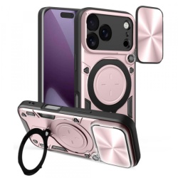 Husa pentru Apple iPhone 17 Pro, Techsuit, CamGuard Pro, Roz Aurie