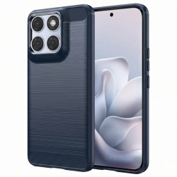 Husa pentru Motorola Edge 70 Fusion, Techsuit, Carbon, Albastra