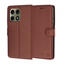 Husa pentru Motorola Edge 70 Pro, Techsuit, Leather Folio, Maro