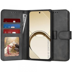 Husa pentru Realme 16, Techsuit, Diary Book, Neagra