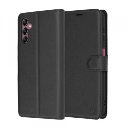 Husa pentru Samsung Galaxy A14 A145 / A14 5G A146, Techsuit, Leather Folio, Neagra