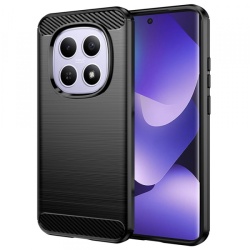 Husa pentru Xiaomi Poco M8 / Redmi Note 15 5G / Note 15 4G, Techsuit, Carbon, Neagra