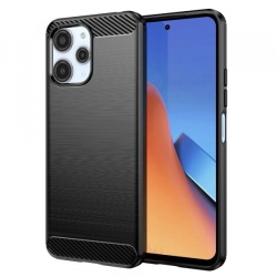 Husa pentru Xiaomi Redmi 12 5G / 12, Techsuit, Carbon, Neagra