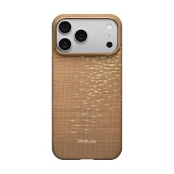 Husa Pitaka iPhone 17 Pro Ultra-Slim, Golden Glint (PitaTap)