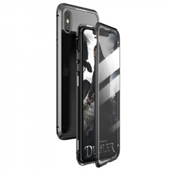 Husa protectoare Wozinsky magnetic 360 iPhone XS Max - transparent/negru