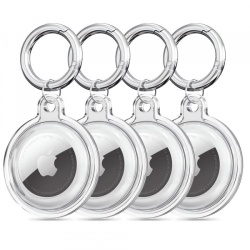 Husa Techsuit CT15 pentru Apple AirTag, Transparenta
