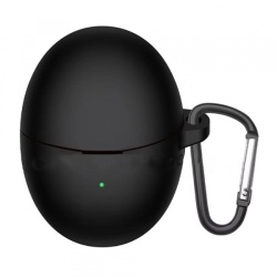 Husa Techsuit Silicone pentru Huawei FreeBuds 6, Neagra