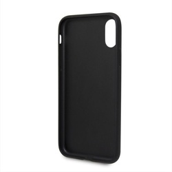 Husa telefon din piele ecologica , perforata , tip bumper , Bmw pentru Apple iPhone X/Xs , neagra - Img 4