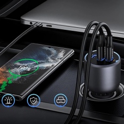 Incarcator auto Ugreen EC705 130W 2x USB-C 1x USB-A - gri - Img 6