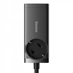 Incarcator de perete Baseus GaN3 Pro / powerstrip 2xUSB + 2xUSB-C + AC, 65W - Img 2