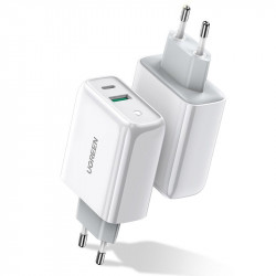 Incarcator priza Ugreen USB Type C / USB 36 W Quick Charge 4.0 Power Delivery white (60468 CD170)